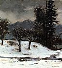 Snow Canvas Paintings - Snow